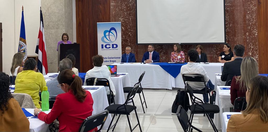 Taller “Mujer, drogas y estigma”, evento organizado por La Comisión Interamericana para el Control del Abuso de Drogas (CICAD) de la OEA y el Instituto Costarricense sobre Drogas (ICD), con el apoyo financiero de Los Estados Unidos(29 de agosto de 2023)